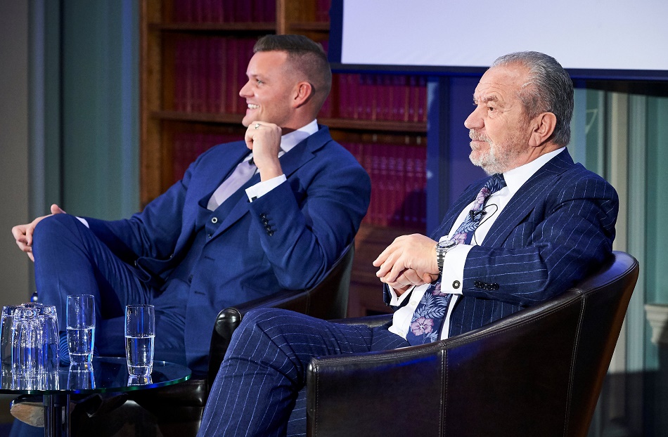 Ricky Martin with his business partner Lord Sugar
